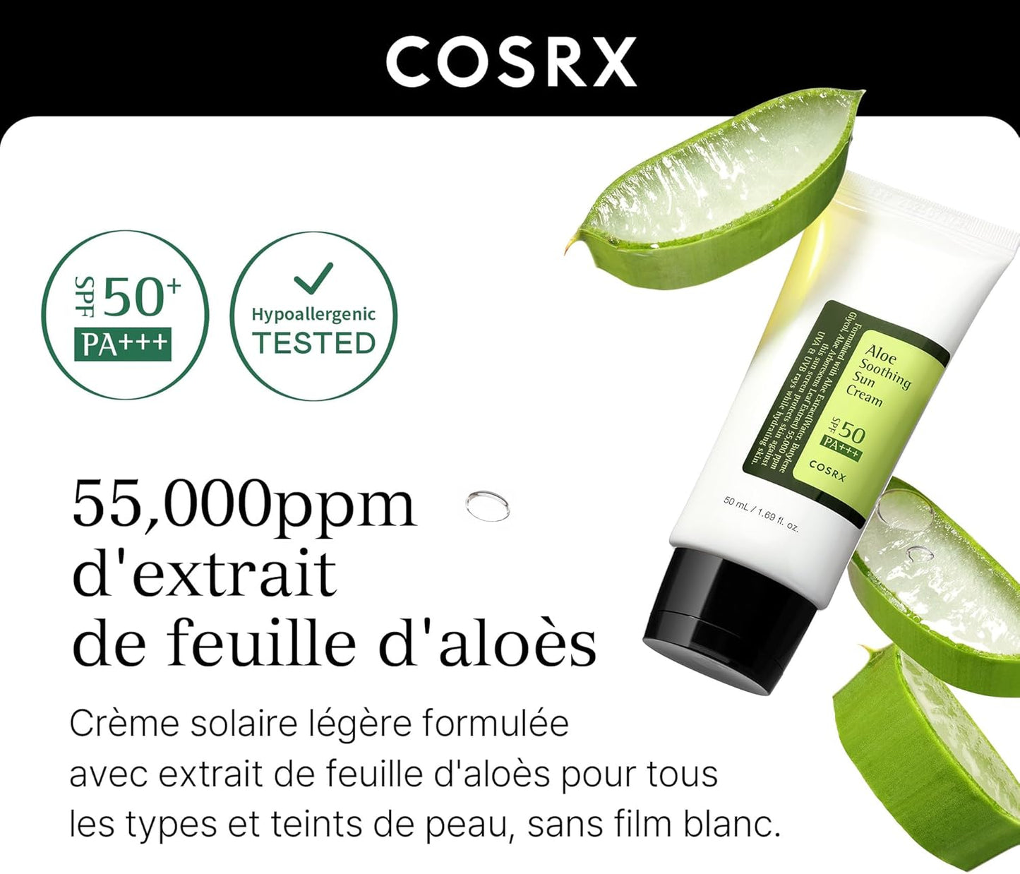 Cosrx Aloe Soothing Sun Cream Spf50 Pa+++ 50 ML