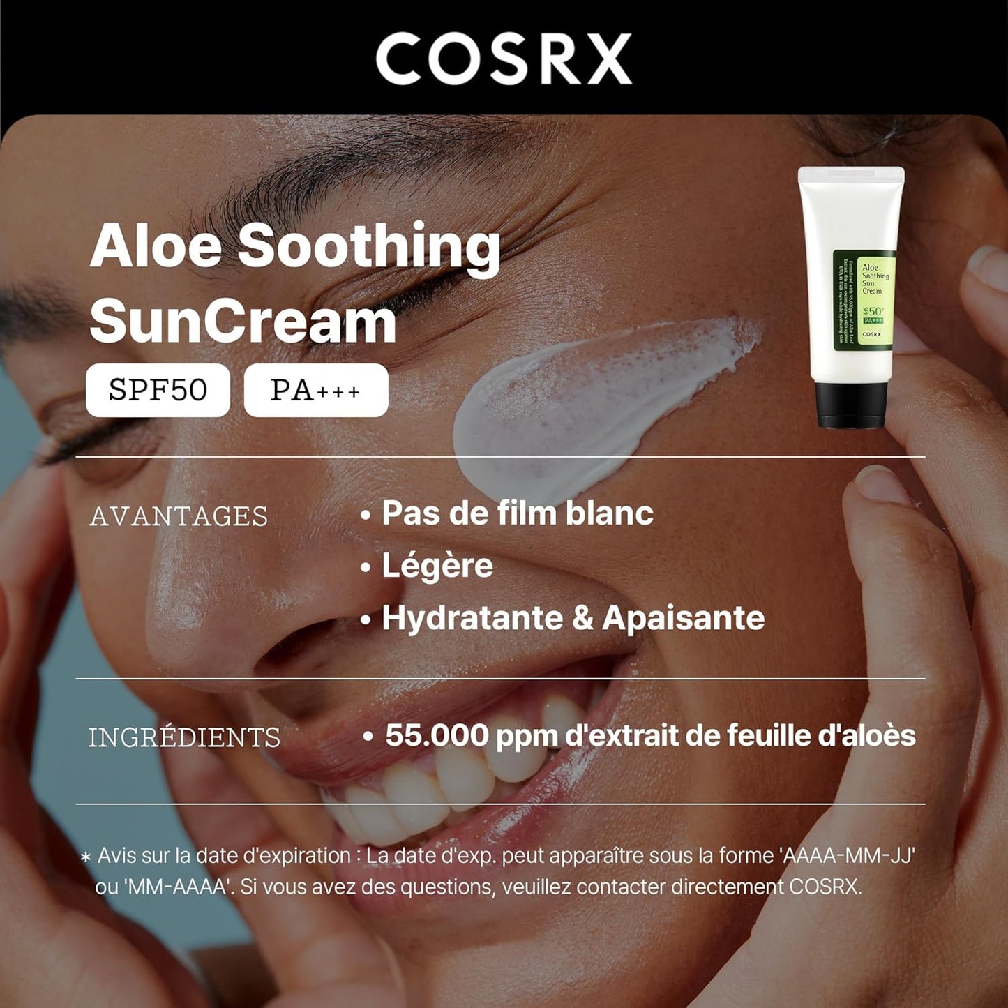 Cosrx Aloe Soothing Sun Cream Spf50 Pa+++ 50 ML